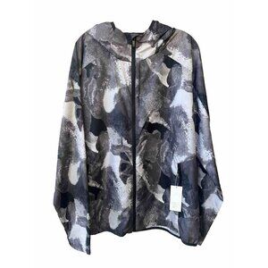 All in Motion Men’s Size XL Waterproof Rain Windbreaker Jacket Gray